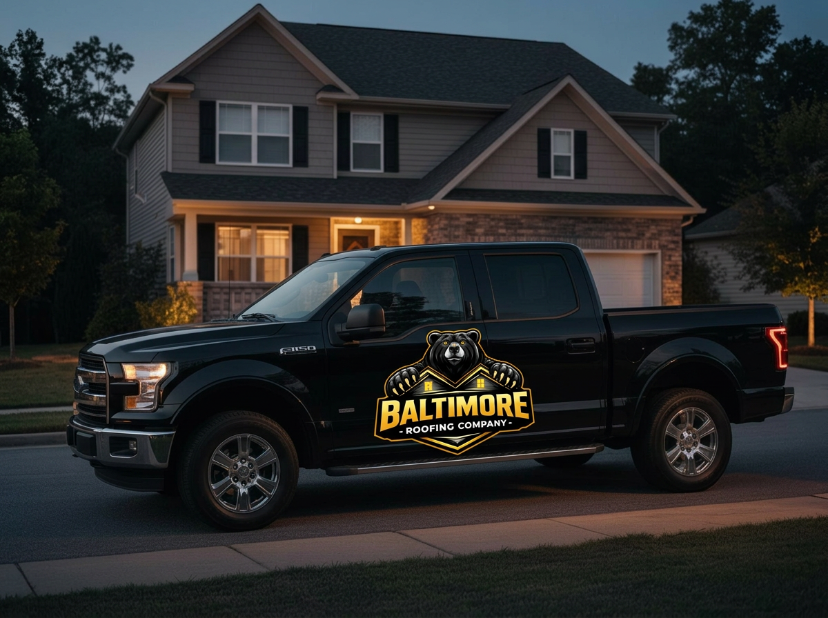 Baltimore Roofing truck