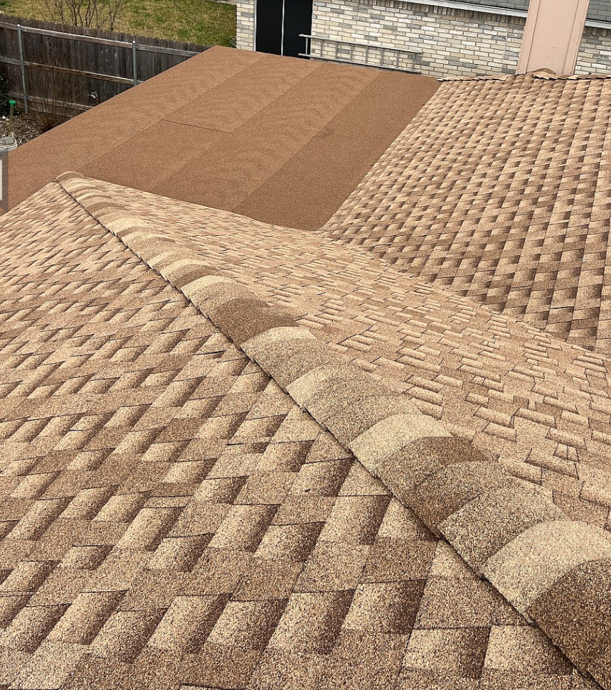 Shingle Repair In Progress